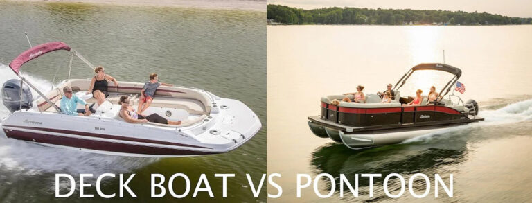 deck boat vs pontoon